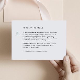 Carte D'accompagnement Mariage de bibliothèque vintage