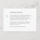 Carte D'accompagnement Mariage de bibliothèque vintage (Devant)