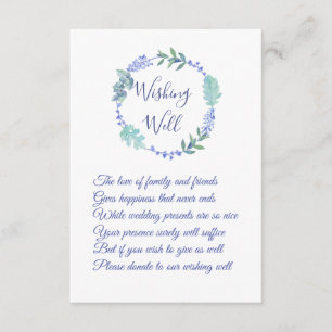 Carte D'accompagnement Mariage de couronnes florales de printemps pourpre