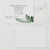 Carte D'accompagnement Mariage de feuillage vert toute la saison (Devant / Derrière)