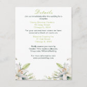 Carte D'accompagnement Mariage de fleurs blanches (Devant)