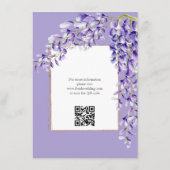 Carte D'accompagnement Mariage de fleurs de bactéries (Dos)