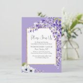 Carte D'accompagnement Mariage de fleurs de bactéries (Debout devant)