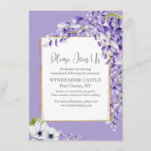 Carte D'accompagnement Mariage de fleurs de bactéries