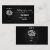 Carte D'accompagnement Mariage de Fleurs de bocal de carton rustique Maso (Devant / Derrière)