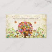 Carte D'accompagnement Mariage de la branche côté forêt enchantée (Dos)