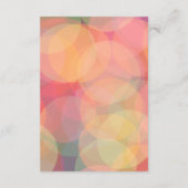 Carte D'accompagnement Mariage de lavande moderne coloré Bokeh Lights (Dos)
