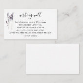 Carte D'accompagnement Mariage de lavande qui veut bien (Devant / Derrière)