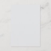 Carte D'accompagnement Mariage de libellules turquoise (Dos)