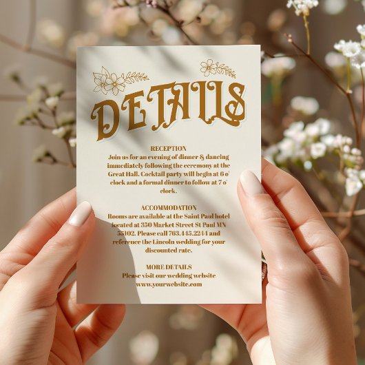 Carte D'accompagnement Mariage de livres vintage