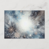 Carte D'accompagnement Mariage de minuit d'hiver céleste (Dos)