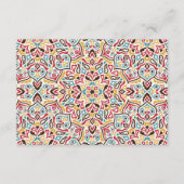 Carte D'accompagnement Mariage de Motif de mandala géométrique classique (Dos)