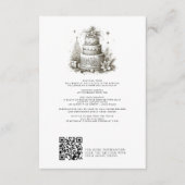 Carte D'accompagnement Mariage de Noël avec détails et QR (Devant)