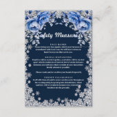 Carte D'accompagnement Mariage de Noël des Roses bleus (Devant)