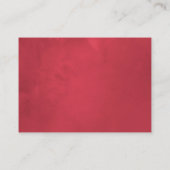 Carte D'accompagnement Mariage de Noël Floral Holly Hébergements (Dos)