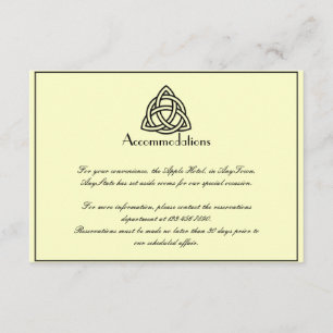 Carte D'accompagnement Mariage de noeud céleste noir