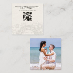 Carte D'accompagnement Mariage de passeport Porto Rico QR