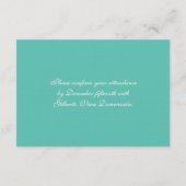 Carte D'accompagnement Mariage de plage rustique en étoile de mer (Dos)