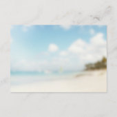 Carte D'accompagnement Mariage de plage simple (Dos)