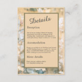 Carte D'accompagnement Mariage de pré-Fleur sauvage Pastel (Devant)