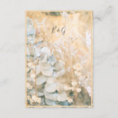 Carte D'accompagnement Mariage de pré-Fleur sauvage Pastel (Dos)