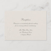 Carte D'accompagnement Mariage de réception officiel de Faux Fleurs sauva (Devant)