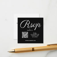 Mariage de script chic de code QR