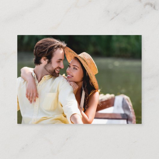 Carte D'accompagnement Mariage de script de brosse moderne QR RSVP Détail (Dos)