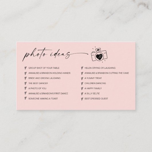 Carte D'accompagnement Mariage de script moderne Capturez l'amour QR Code (Dos)