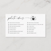 Carte D'accompagnement Mariage de script moderne Capturez l'amour QR Code (Dos)