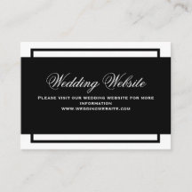 Mariage de script noir et blanc élégant