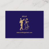 Carte D'accompagnement Mariage de style Art nouveau vintage (Dos)