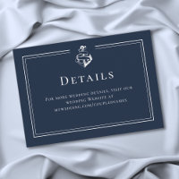Mariage de style nautique minimal bleu blanc