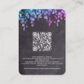 Carte D'accompagnement Mariage de tableau de bord Eucalyptus Botanical QR (Dos)
