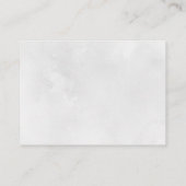 Carte D'accompagnement Mariage de typographie noire Heart Swash Détails (Dos)