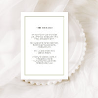 Mariage de vacances simple | Détails de l'invité M
