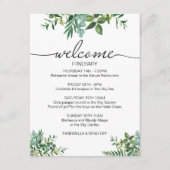 Carte D'accompagnement Mariage de verdure Week-end accueil Itinéraire (Devant)