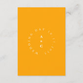 Carte D'accompagnement Mariage décontracté à la mode minimal Détails Boît (Dos)