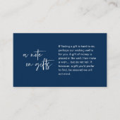 Carte D'accompagnement Mariage d'élégance décontractée moderne, Une note  (Devant)