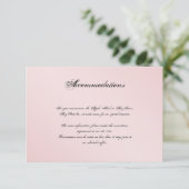 Carte D'accompagnement Mariage d'élégance rose vif Insertion (Debout devant)