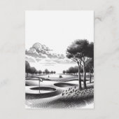 Carte D'accompagnement Mariage des Brides de golf (Dos)