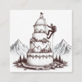 Carte D'accompagnement Mariage des Grimpeurs de Gâteau (Dos)
