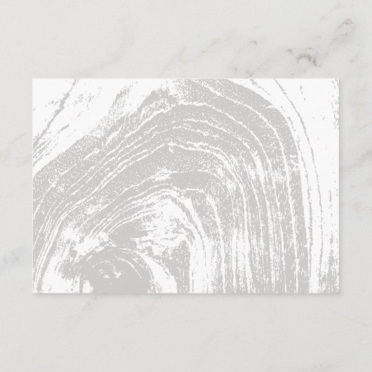 Carte D'accompagnement Mariage d'hiver blanc classique rustique (Dos)