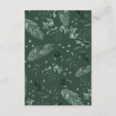 Carte D'accompagnement Mariage d'hiver de Holly Berries (Dos)