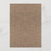 Carte D'accompagnement Mariage d'informations Burlap et String Lights Inv (Dos)