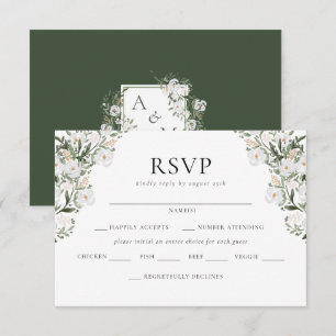 Carte D'accompagnement Mariage du manoir rural RSVP