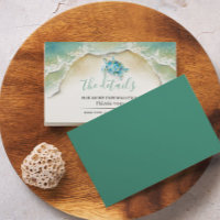 Mariage du site de Tropical Beach Sea Turtle