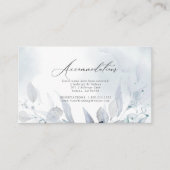 Carte D'accompagnement Mariage | Dusty Watercolor Foliage Hébergements (Devant)