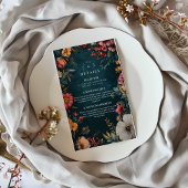 Carte D'accompagnement Mariage éffrayant Glam