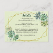 Carte D'accompagnement Mariage élégant (Devant)